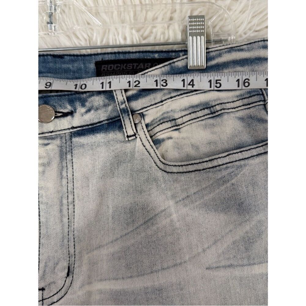 Men’s Bootcut Washed Light Blue Jeans Size 46 - Picture 3 of 8